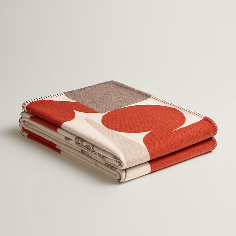 Cheval Joker blanket - Red | Hermès Finland